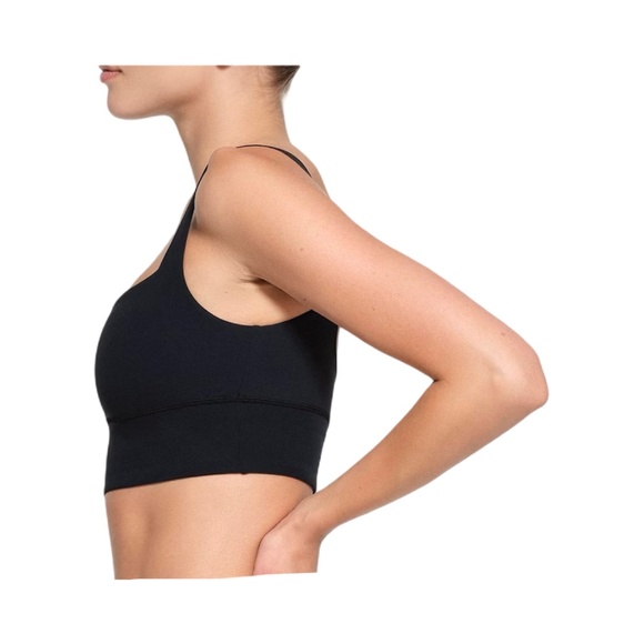 Skims Fits Everybody Square Neck Longline Bralette In Onyx Size S NEW - Picture 3 of 11